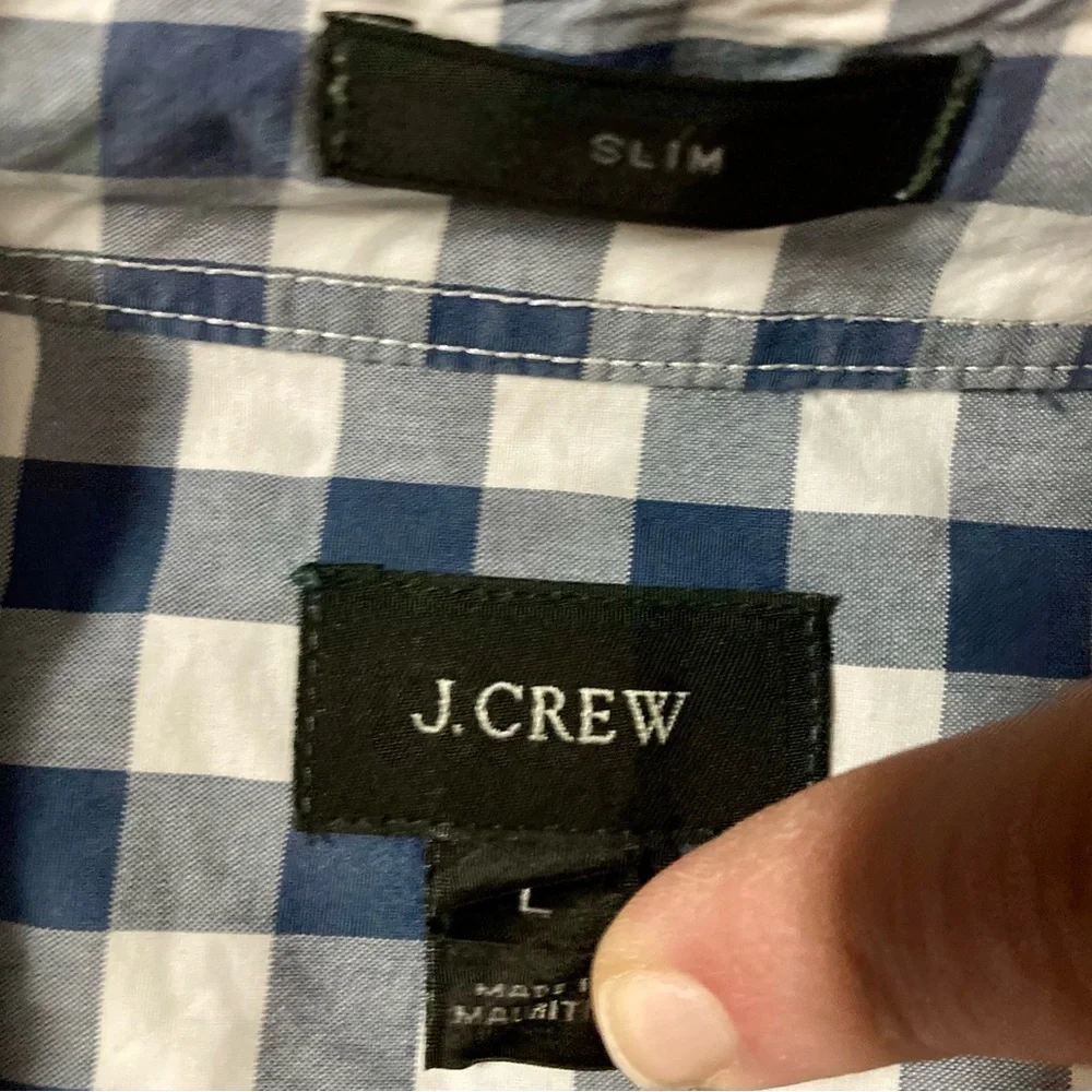 J Crew Slim Fit Button Down Shirt Size Large‎